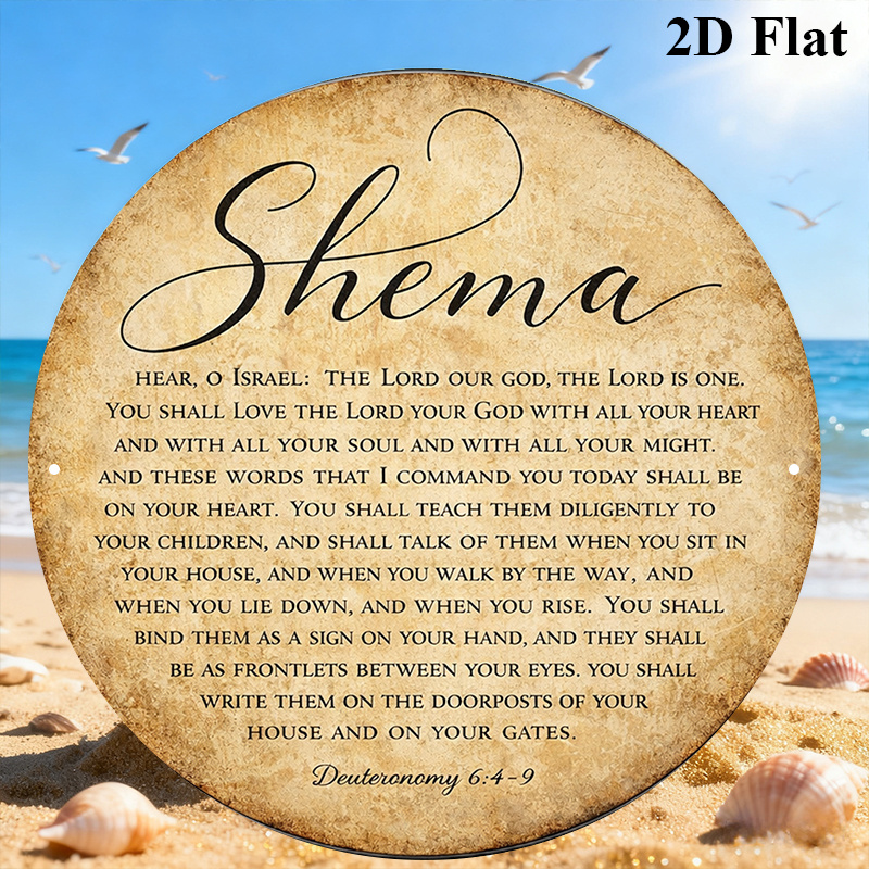 Art & Craft Kortingscode - CIFBUY Vintage Judaica Scripture Aluminum Wall