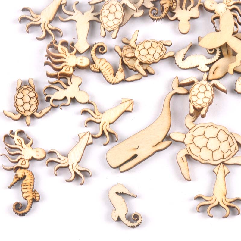 Art Craft Horse - 20 Chiếc 25-40Mm Rùa Biển/Ngang/Cá Voi