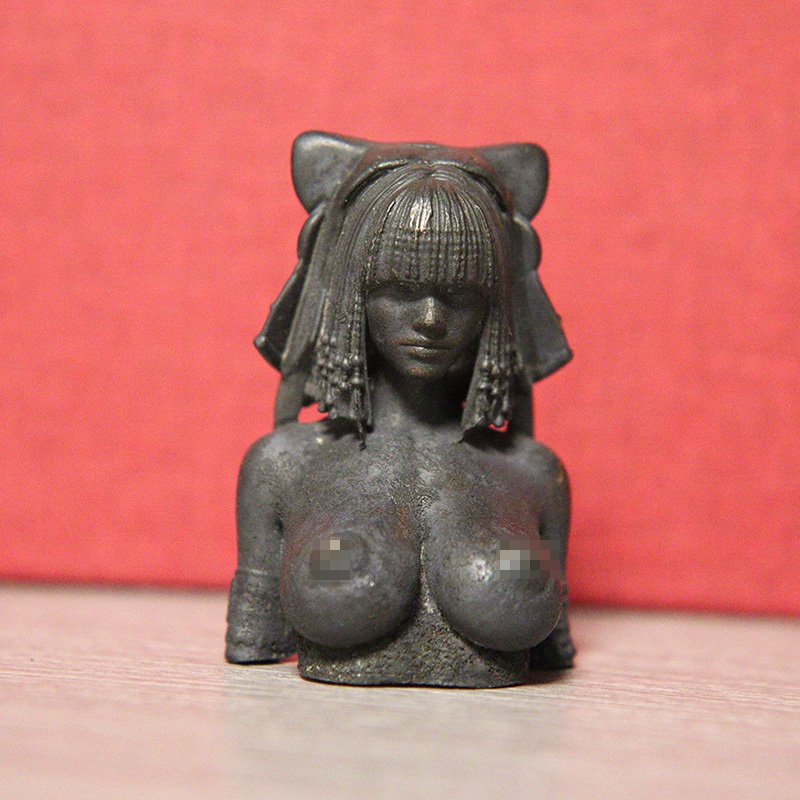 Queen Art Craft - Naked Busty Beauty Girl Statue Black