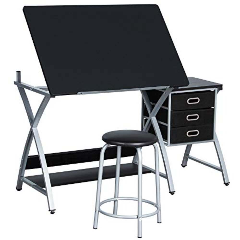 Art Craft Usa - Drafting Tables, Draft Drawing Desk w/Stool