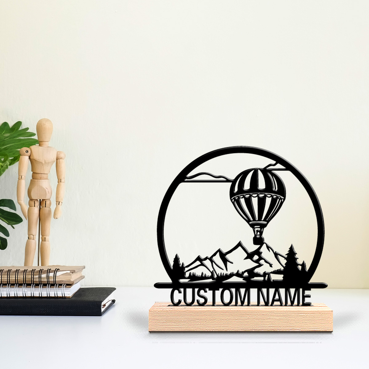 Art Craft Usa - 1pc Hot air balloon Customized Name