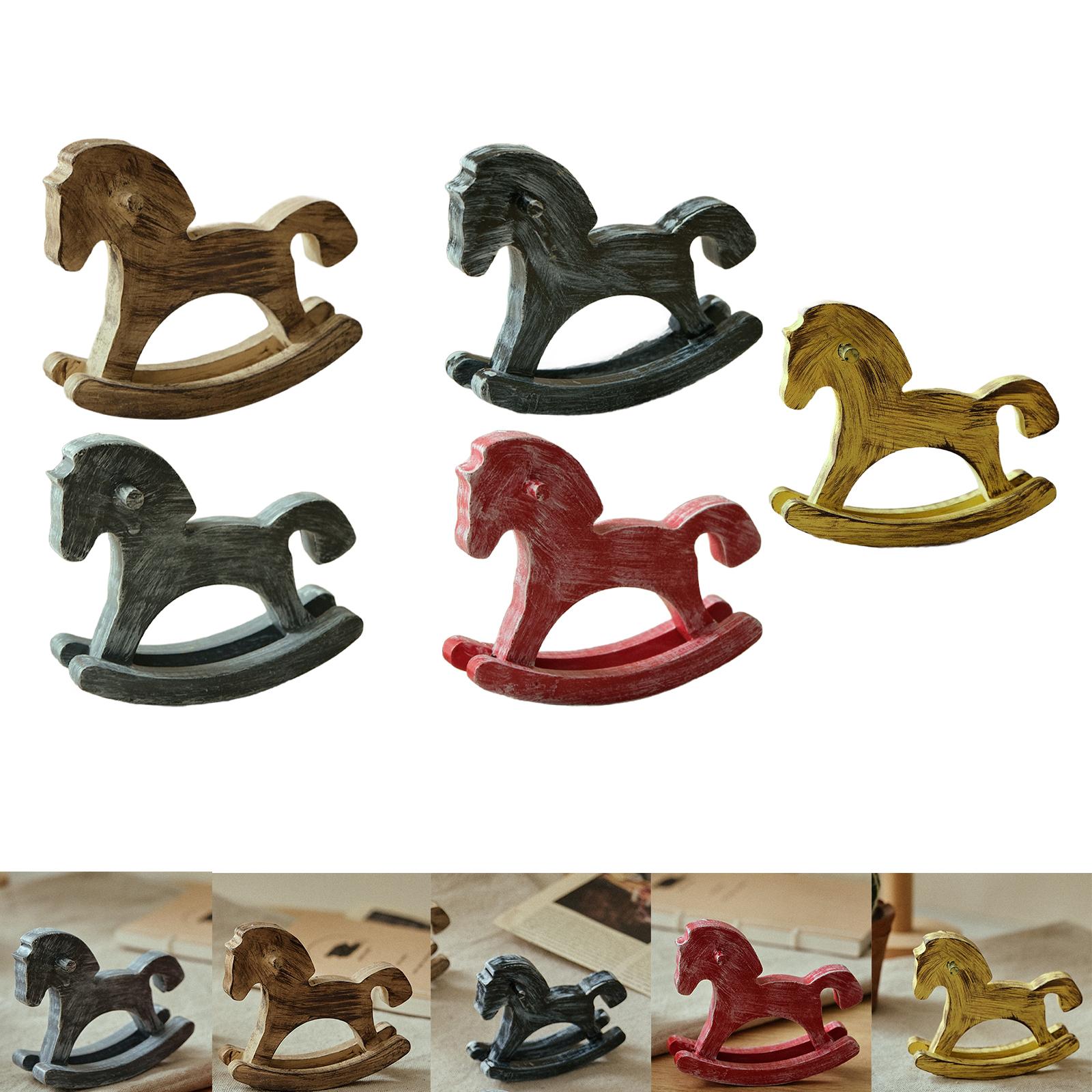 Art Craft Horse - Wooden Rocking Horse Home Accent Souvenir