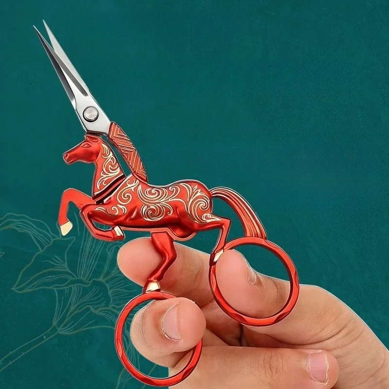 Art Craft Horse - Horse Shaped Scissors Vintage Design For
