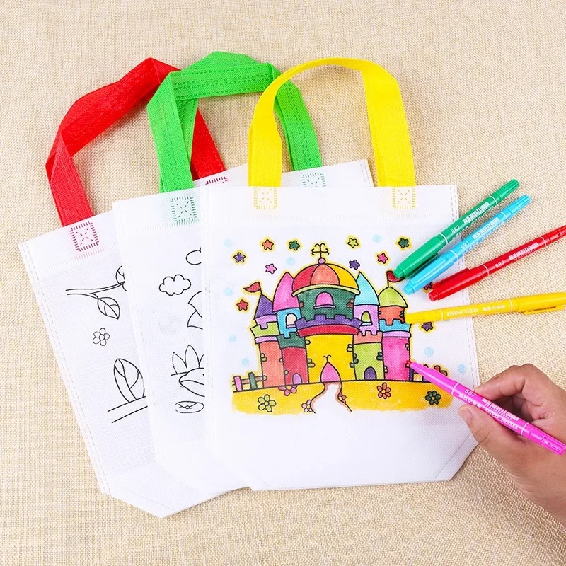 Art Craft 6 Year Old - 1-10pcs Sets DIY Graffiti Bag with