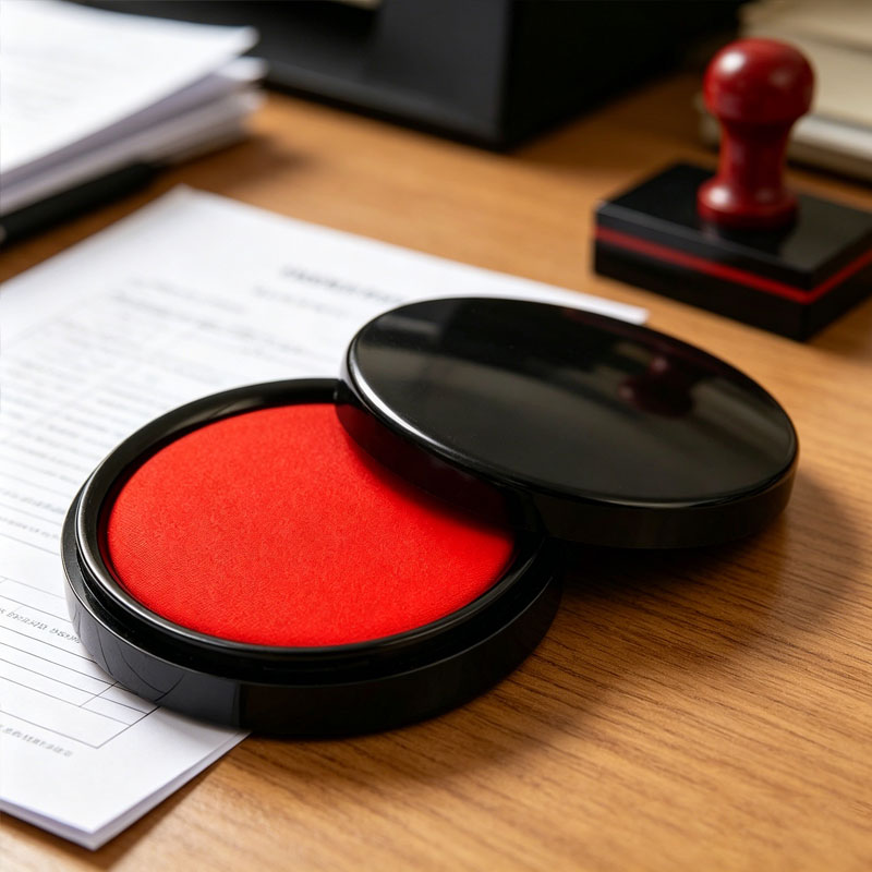 Stamping Ink Pad - 2pcs Red Suitable for Fingerprint Replication