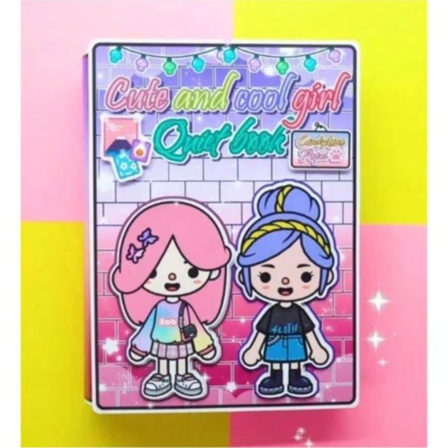 Art Craft 6 Year Old - Paper Doll Theme DIY Sticker Craft