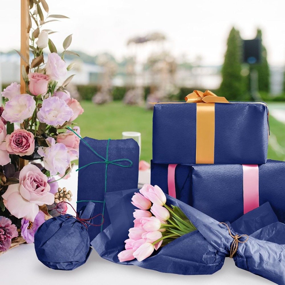 Art Craft Usa - 120 Sheets Navy Blue Tissue Paper