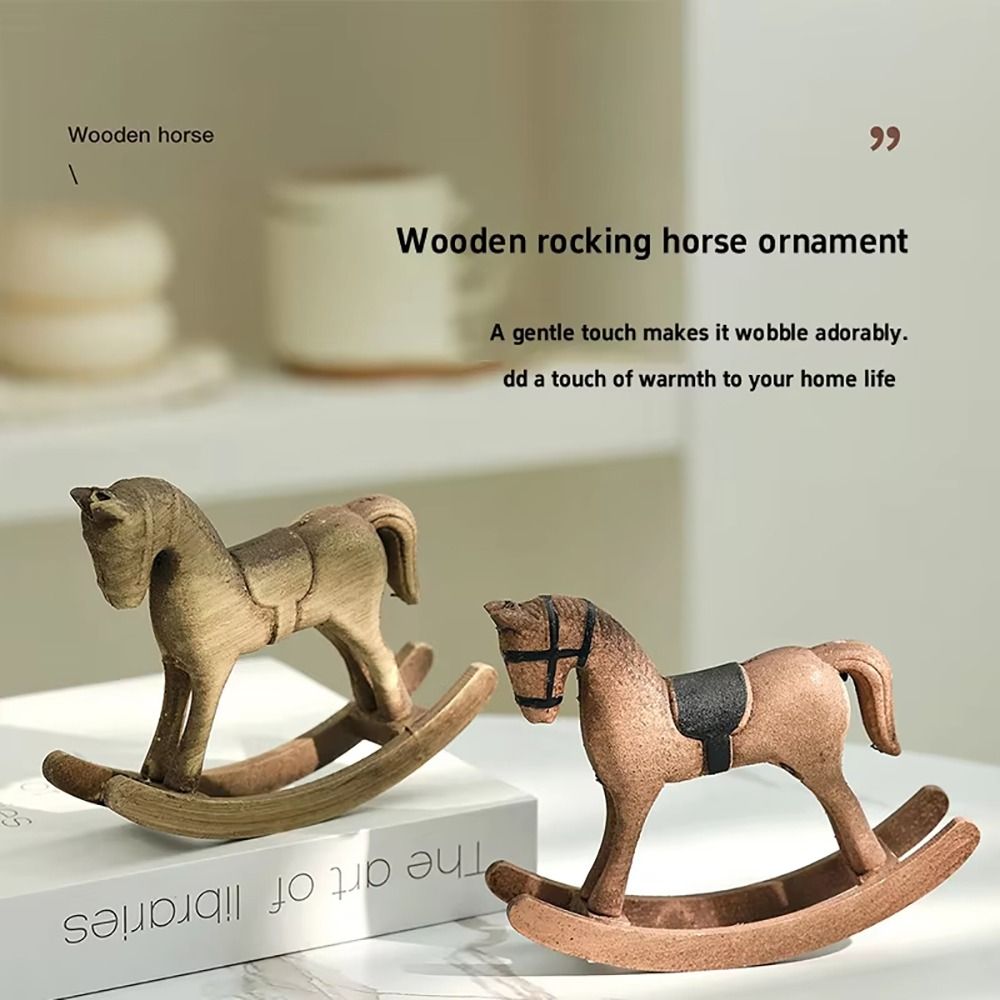 Art Craft Horse - Wooden Horse Wooden Rocking Horse Nordic