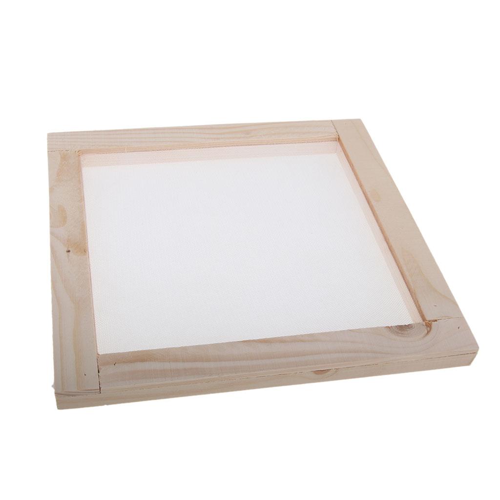 Art And Craft Recycle - Wooden Paper Making Screen Recycled Art