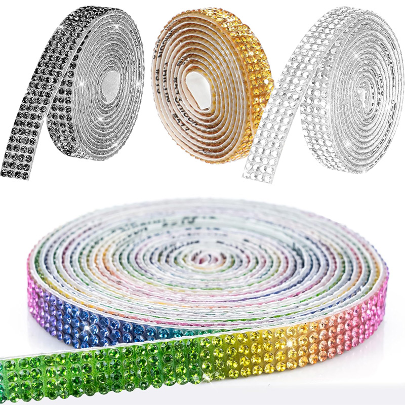 Art Craft 2 Year Olds - 4 Row Rhinestone Ribbon Roll Diamond
