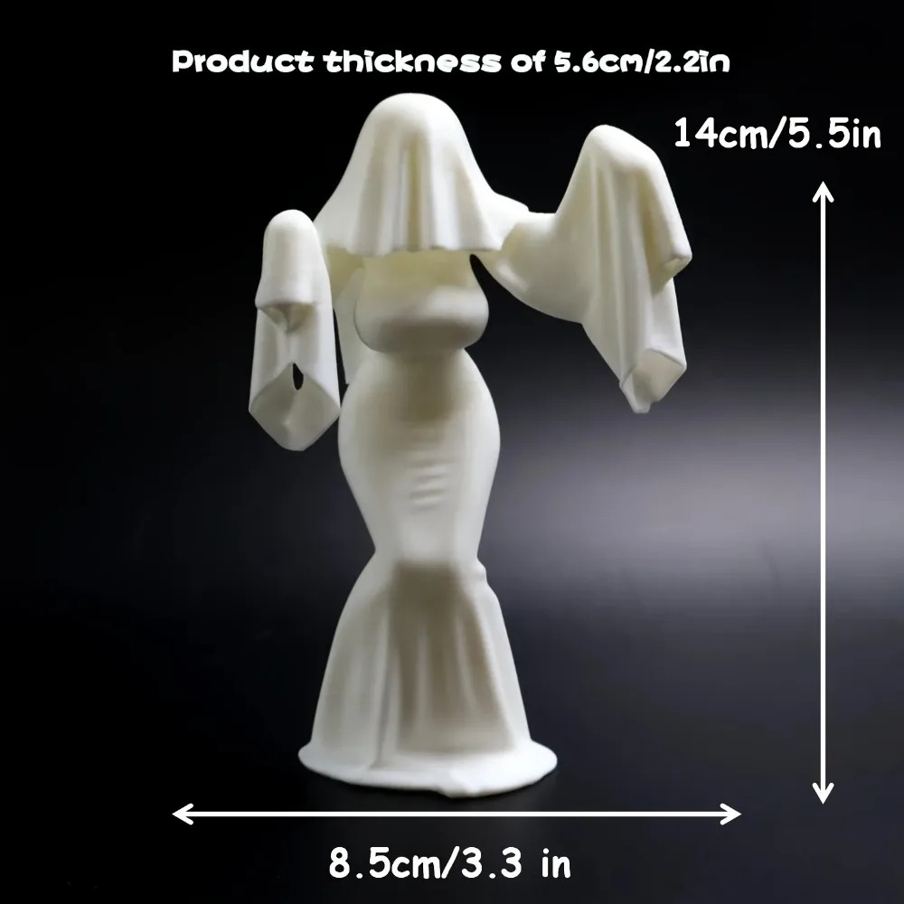 3D Printed Female Ghost Figuri - đánh giá và giá Unique Art Craft