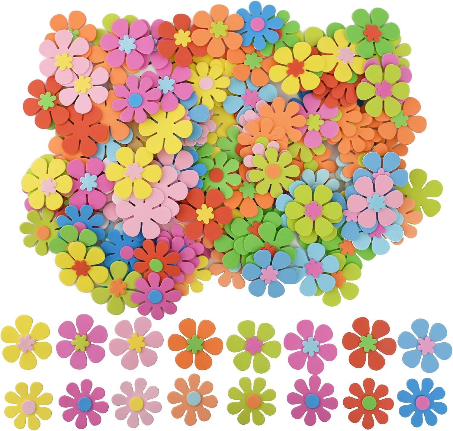 Foam Flower Shapes Sticker 160 - đánh giá và giá Art Craft Flower