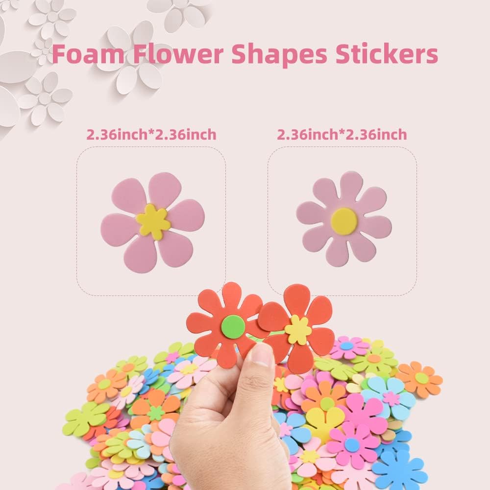 Foam Flower Shapes Sticker 160 - đánh giá và giá Art Craft Flower