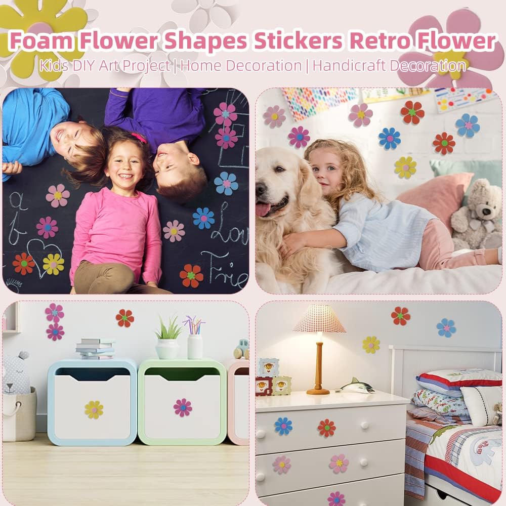 Foam Flower Shapes Sticker 160 - đánh giá và giá Art Craft Flower