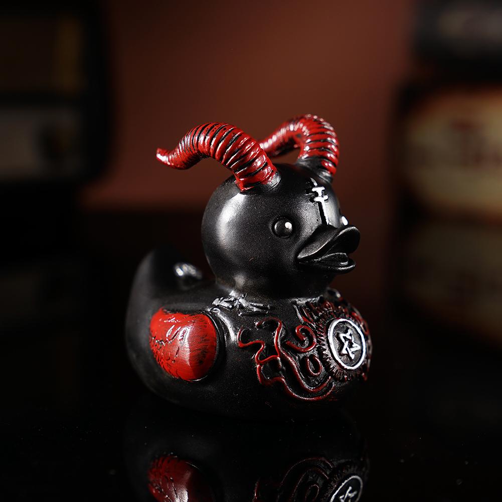 Gothic Satan Duck Statue Goth  - đánh giá và giá Art Craft Duck