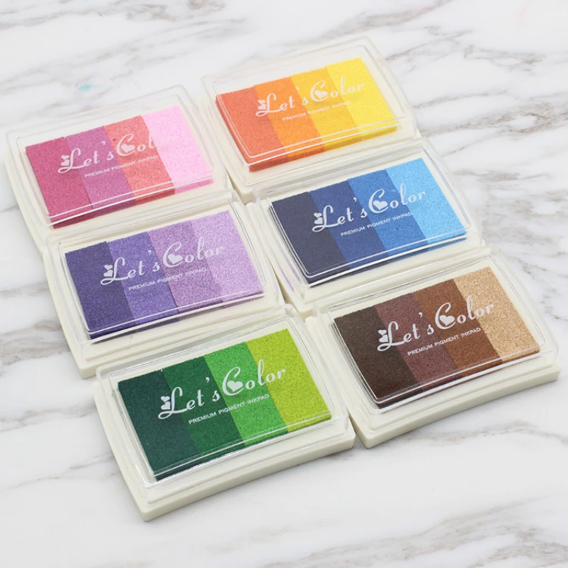 1PCS 4 colors Inkpad Ink stamp - đánh giá và giá Stamping Ink Pad