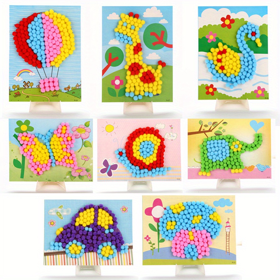 2pcs 16x21cm Colorful Pom-Pom  - đánh giá và giá Unique Art Craft