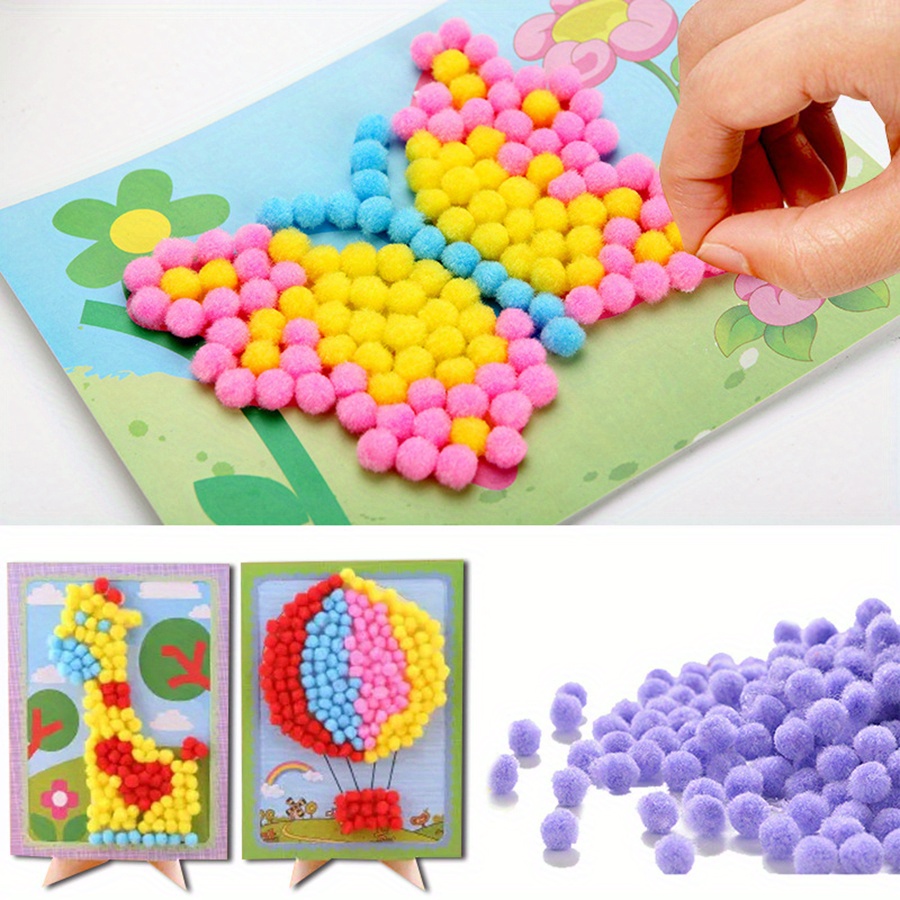 2pcs 16x21cm Colorful Pom-Pom  - đánh giá và giá Unique Art Craft