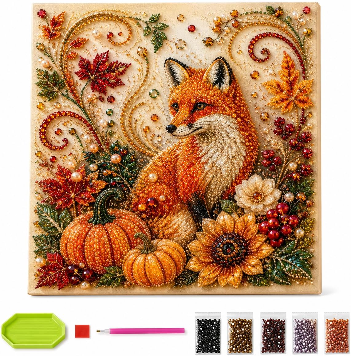 Autumn Diamond Pearl Painting  - đánh giá và giá Art Craft Flower