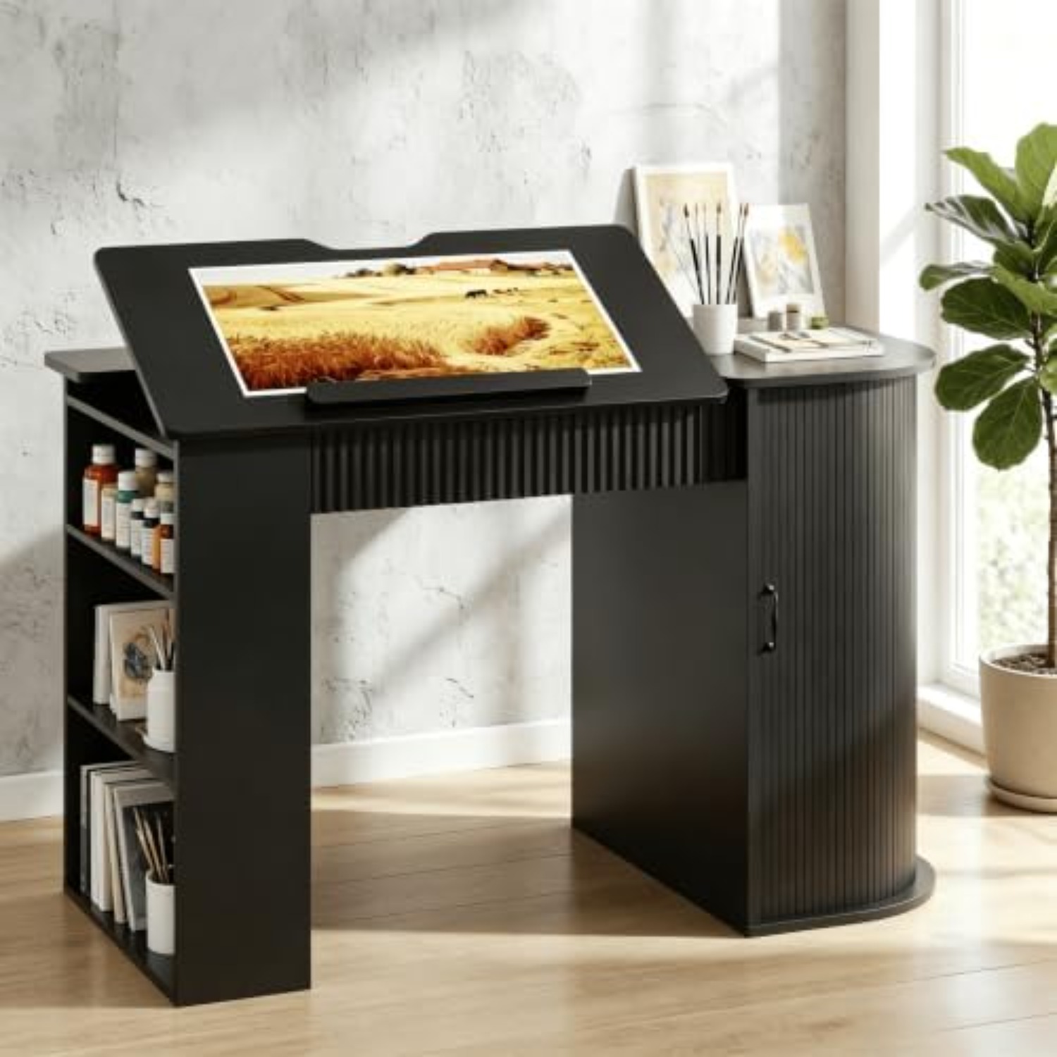 Drafting Table with Storage Ca - đánh giá và giá Art Craft Usa