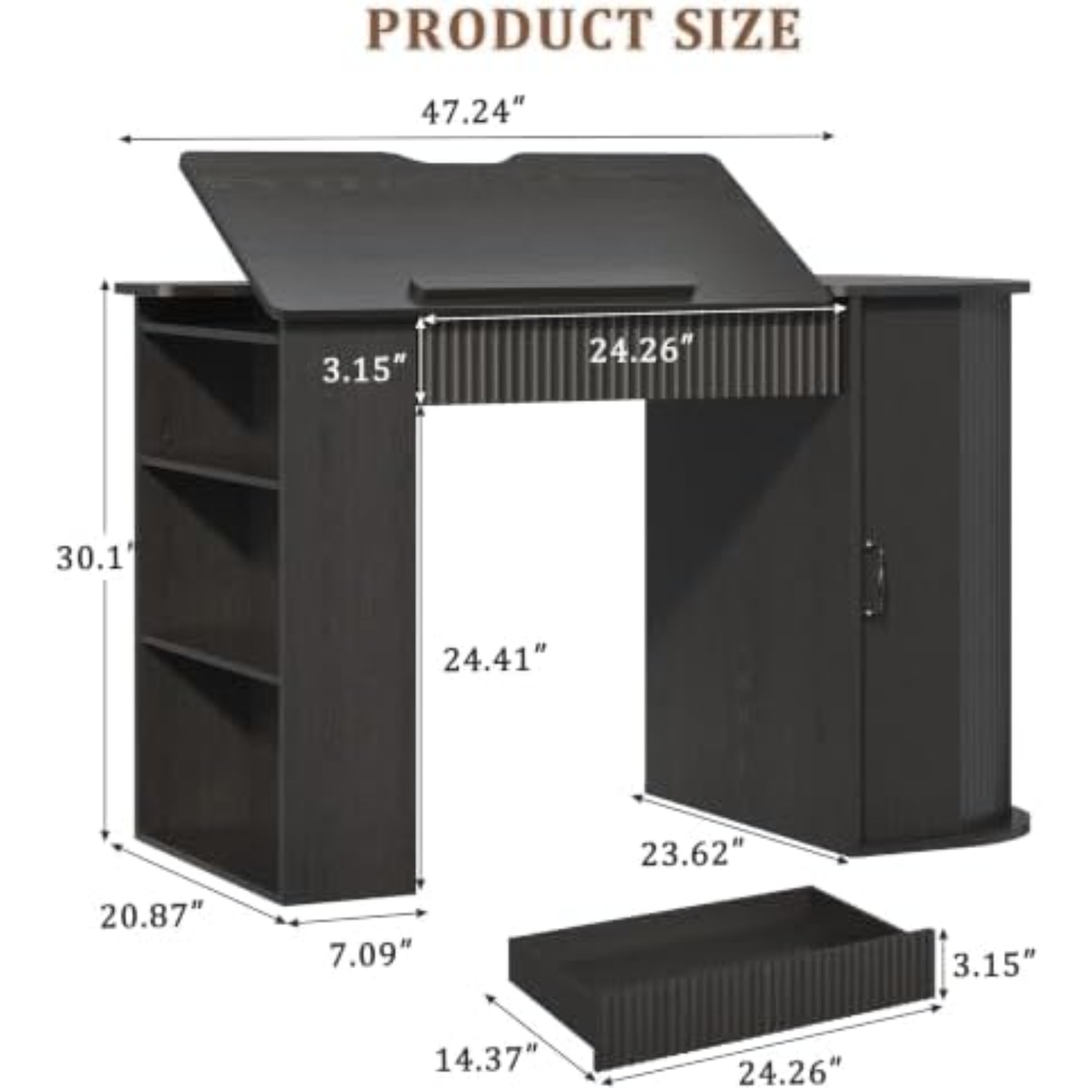 Drafting Table with Storage Ca - đánh giá và giá Art Craft Usa