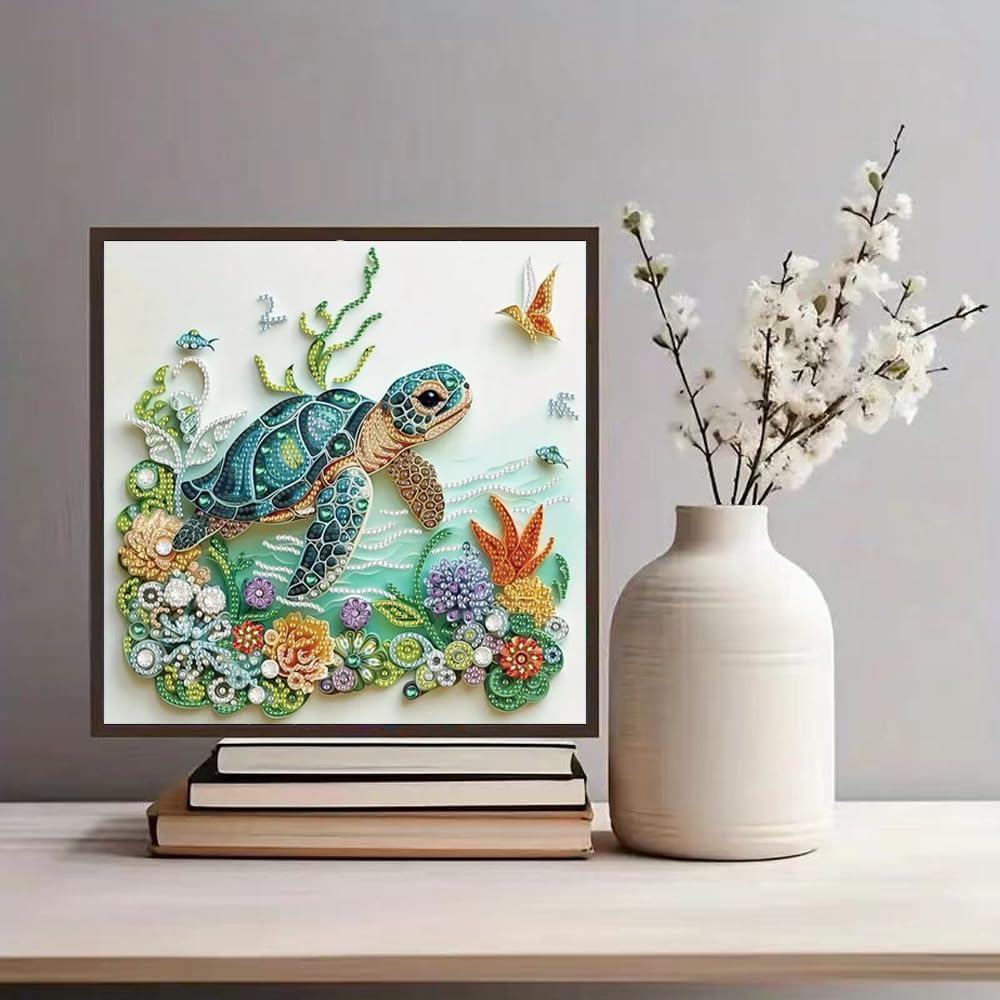 Sea Turtle Animal Diamond Pain - đánh giá và giá Art Craft Flower
