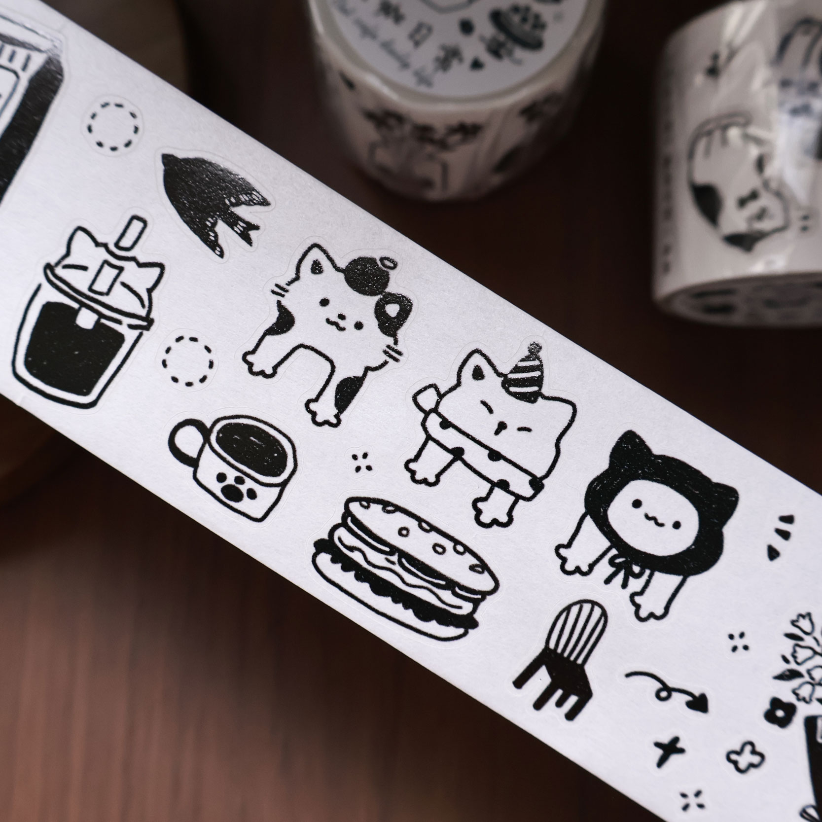 YiEr Studio Vintage Daily Cat' - đánh giá và giá Washi Tape Rolls