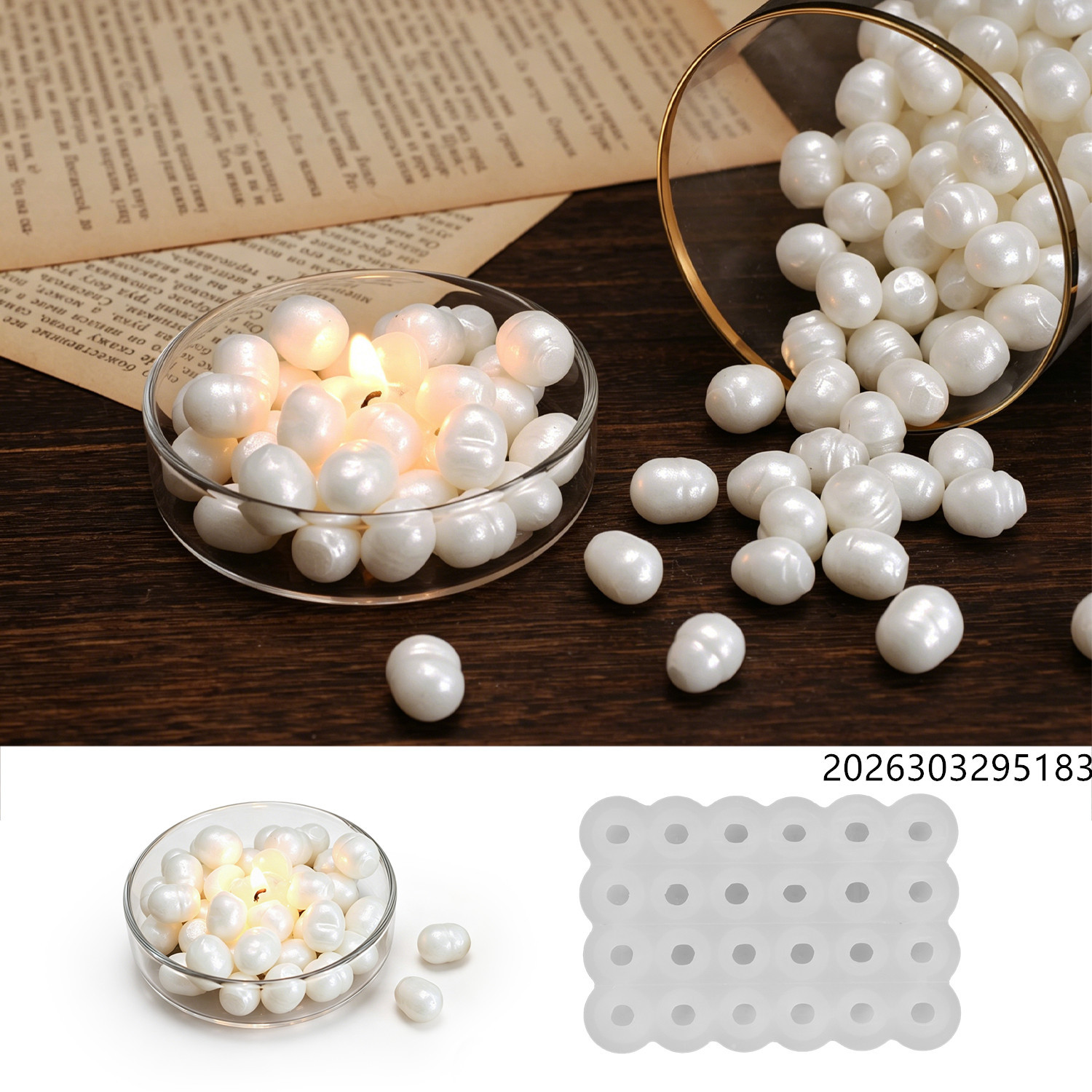 Healing Ocean Pearl Mirror Wax - đánh giá và giá Candle Making Wax