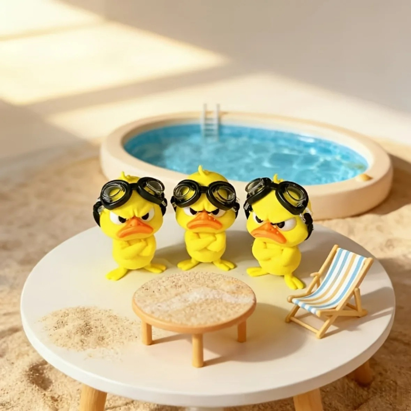 1PC Angry Hug Duck Figurine Wi - đánh giá và giá Art Craft Duck