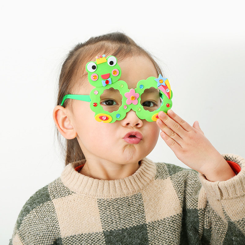 4 Cái/bộ Trẻ Em EVA Tự Làm Kim - đánh giá và giá Art Craft Glasses Frames