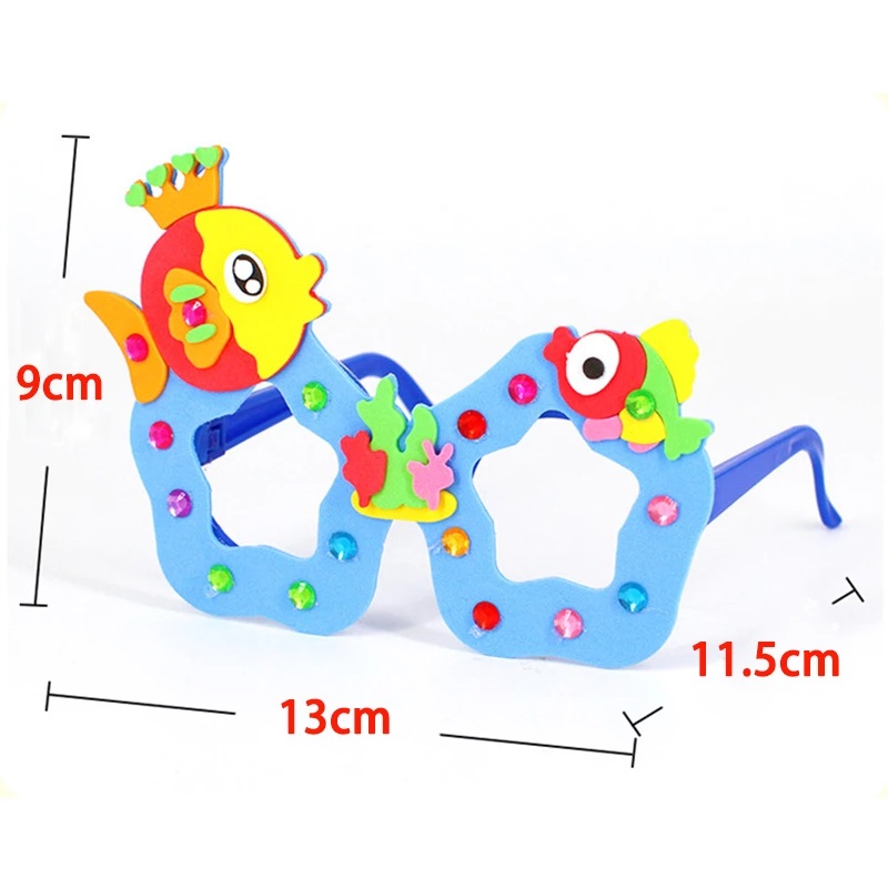 4 Cái/bộ Trẻ Em EVA Tự Làm Kim - đánh giá và giá Art Craft Glasses Frames