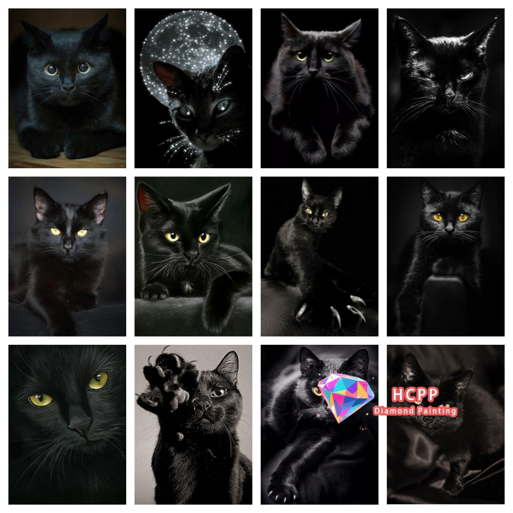 unframe Black Cat Animal Diamo - đánh giá và giá Unique Art Craft