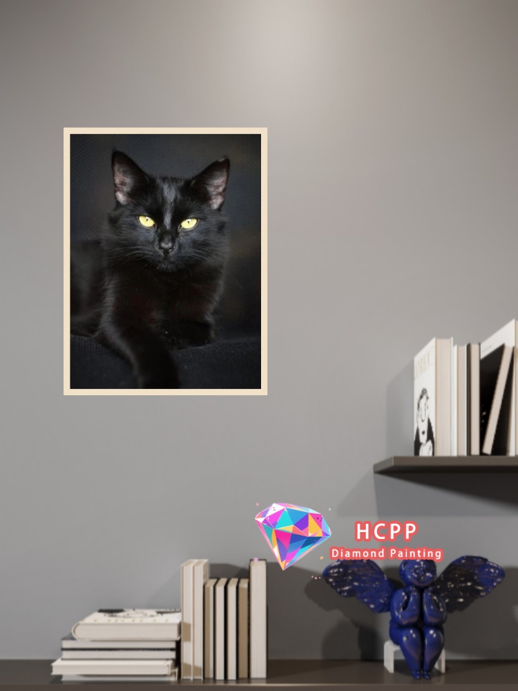 unframe Black Cat Animal Diamo - đánh giá và giá Unique Art Craft