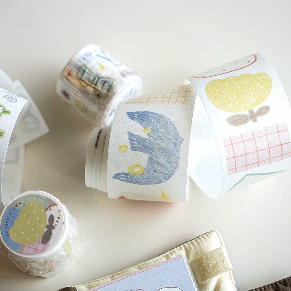 Orange Studio Vintage Graffiti - đánh giá và giá Washi Tape Rolls