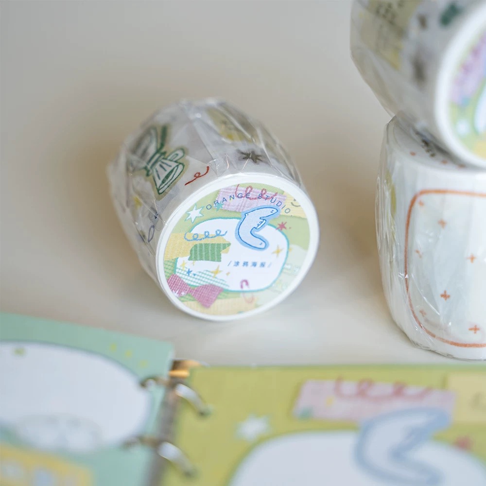 Orange Studio Vintage Graffiti - đánh giá và giá Washi Tape Rolls