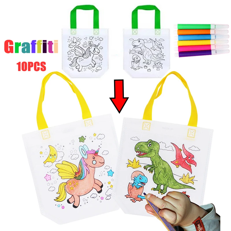 1-10pcs Sets DIY Graffiti Bag  - đánh giá và giá Art Craft 6 Year Old