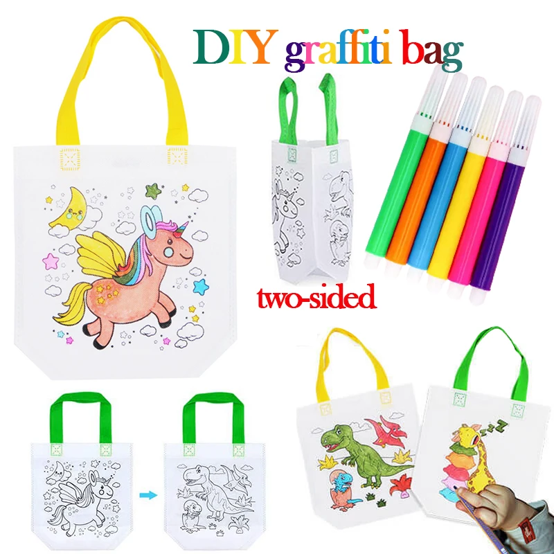 1-10pcs Sets DIY Graffiti Bag  - đánh giá và giá Art Craft 6 Year Old