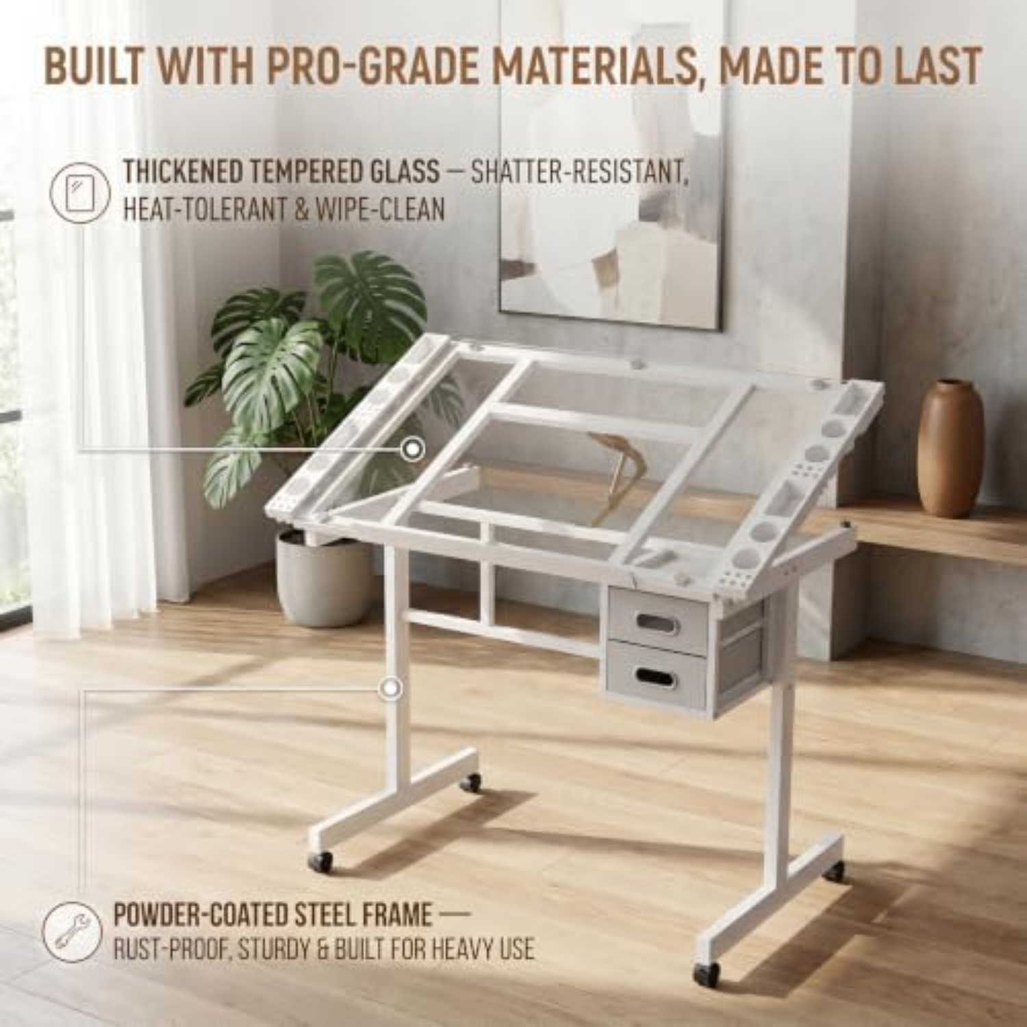 Rolling Drafting Table Desk, P - đánh giá và giá Art Craft Usa