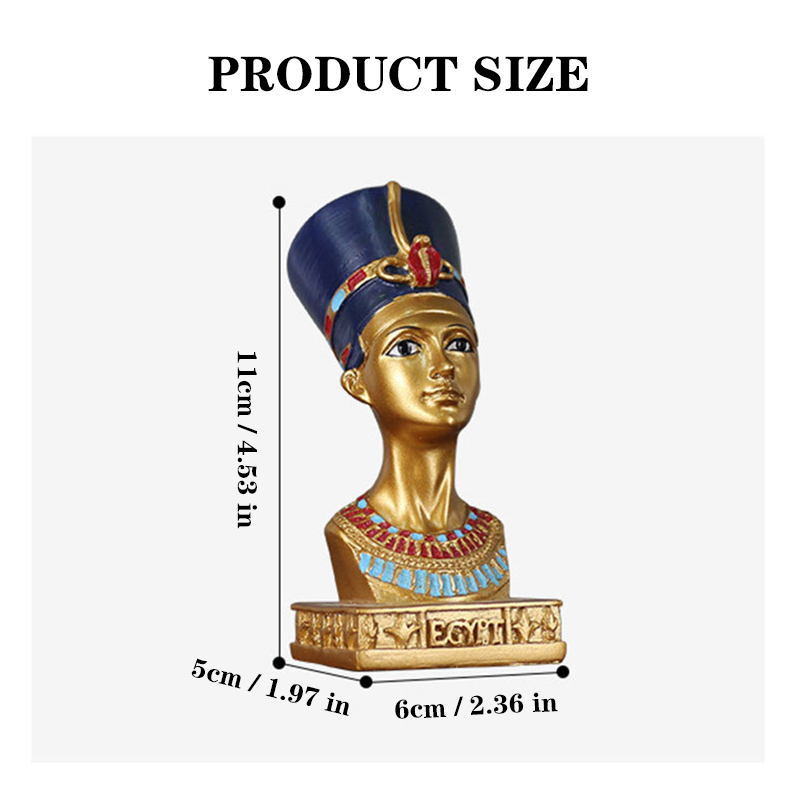 Egyptian Queen Ornament Resin  - đánh giá và giá Queen Art Craft