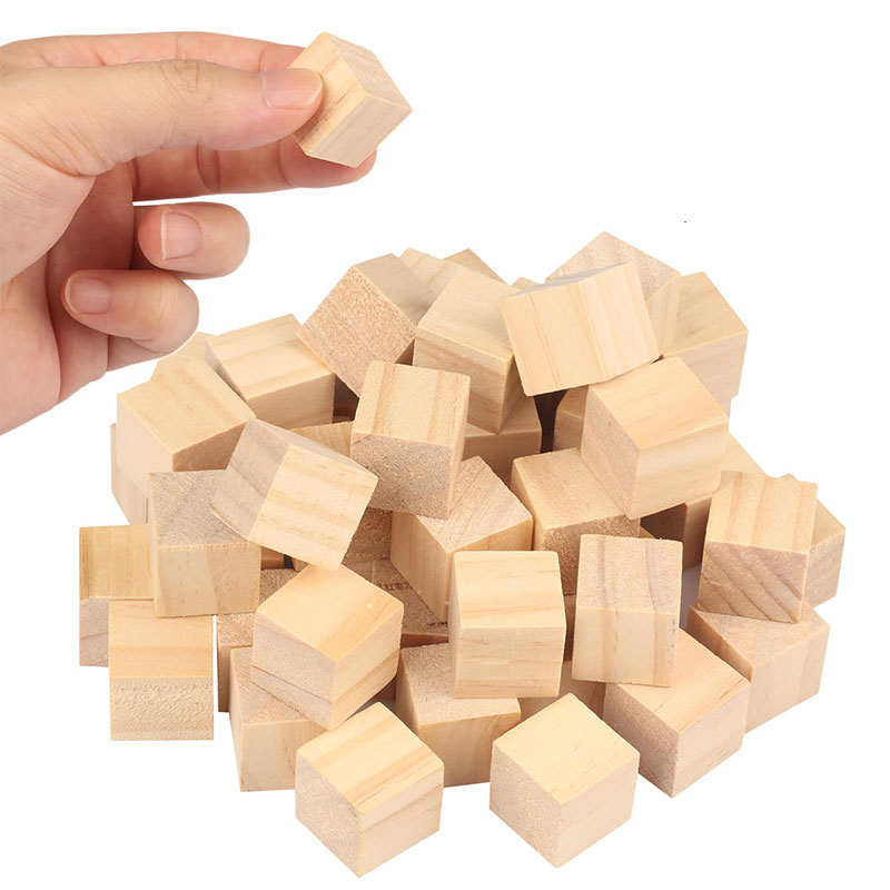 5-100pcs Unfinished Wooden Blo - đánh giá và giá Art Craft 2 Year Olds