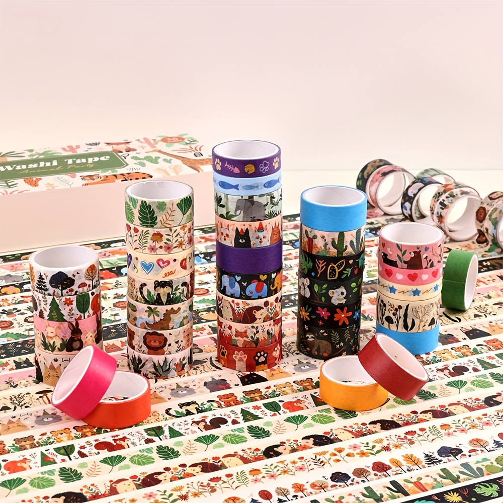 36 Rolls Vintage Animal Party  - đánh giá và giá Washi Tape Rolls