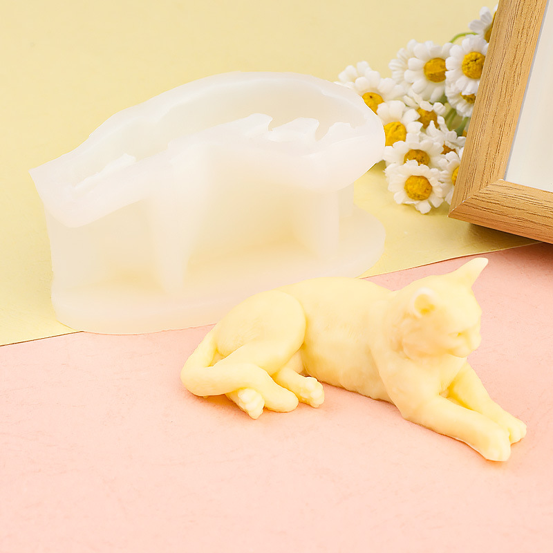 Creative Lying Cat Silicone Mo - đánh giá và giá Art Craft Horse