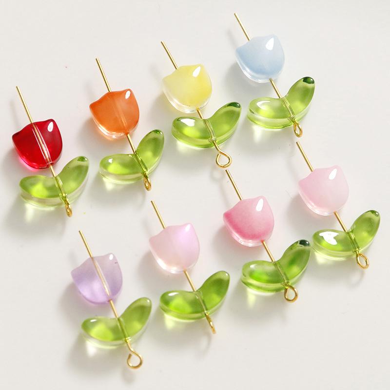 Lampwork  Flower Beads 30Pcs M - đánh giá và giá Art Craft Flower