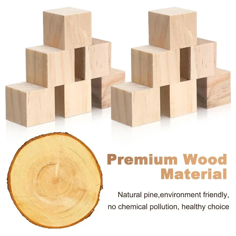 1-5cm Natural Blank Wooden Blo - đánh giá và giá Art Craft 2 Year Olds