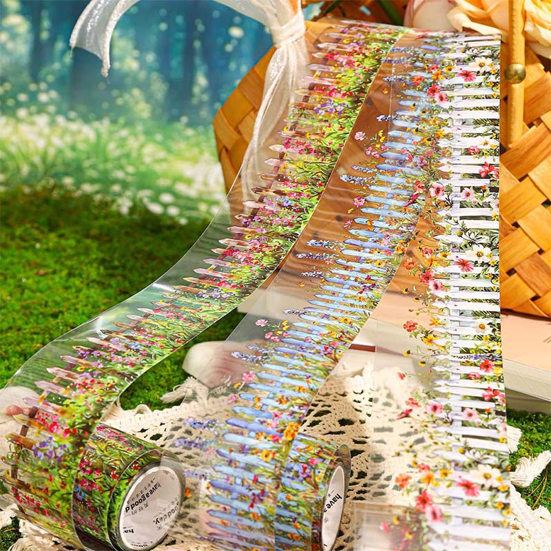 1 Roll Fence Courtyard PET Was - đánh giá và giá Washi Tape Rolls