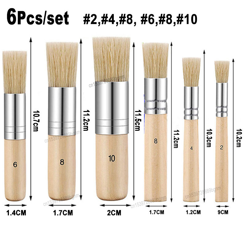3/6Pcs Bristle Hair Stencil Pa - đánh giá và giá Art Craft 2 Year Olds