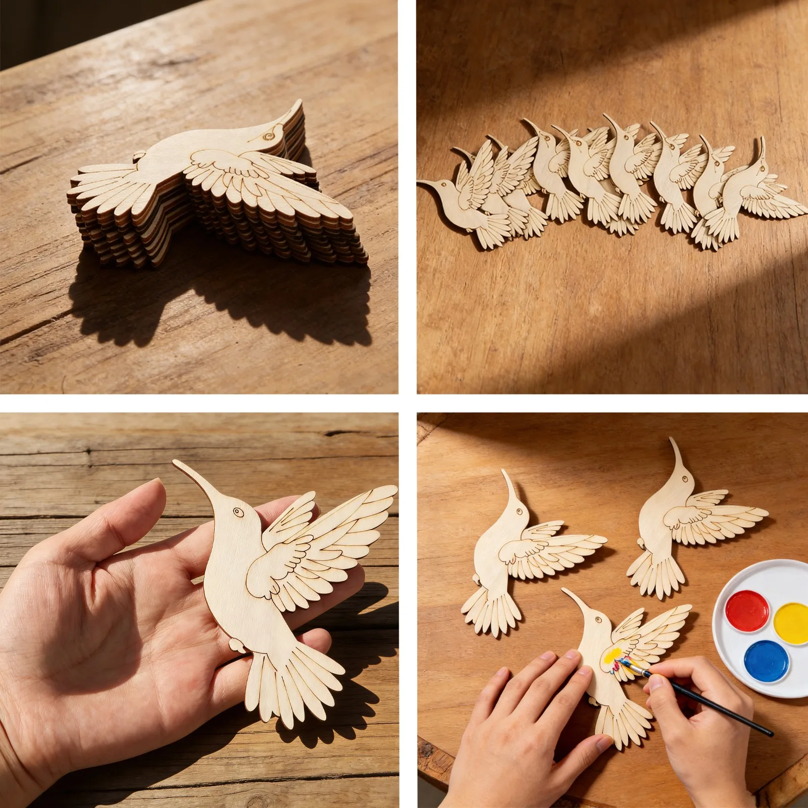 10pcs Unfinished Wood Animal B - đánh giá và giá Art Craft Usa