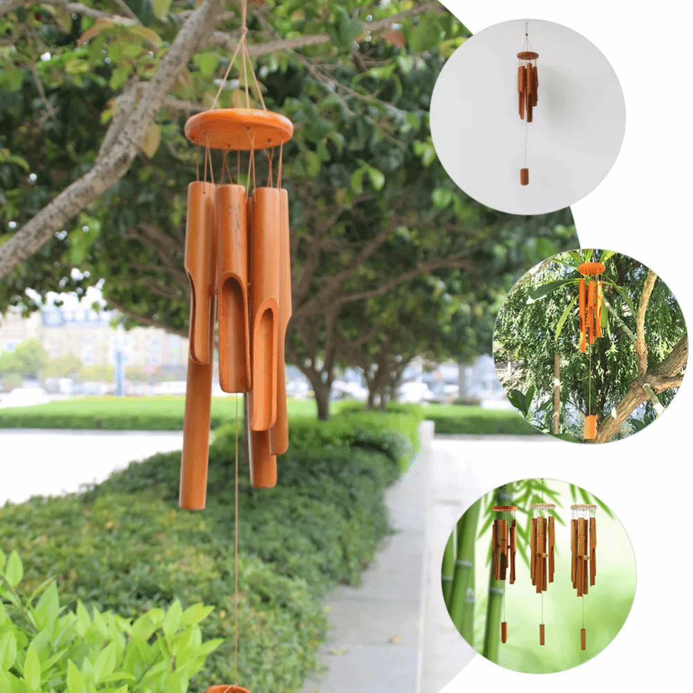 Retro 6 Tubes Bamboo Wind Chim - đánh giá và giá Art Craft Youtube