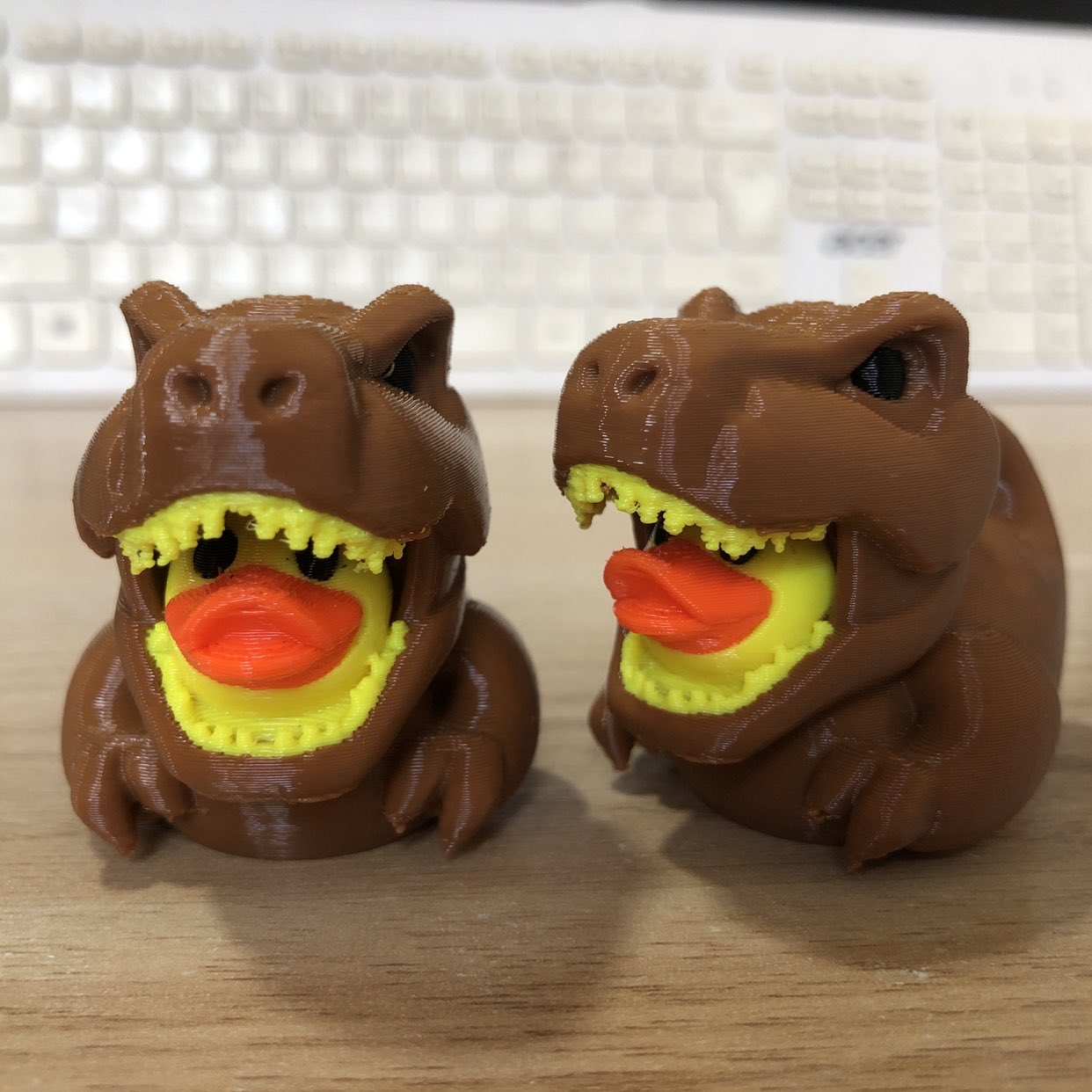 3D Printed Dinosaur Duck Statu - đánh giá và giá Art Craft Duck