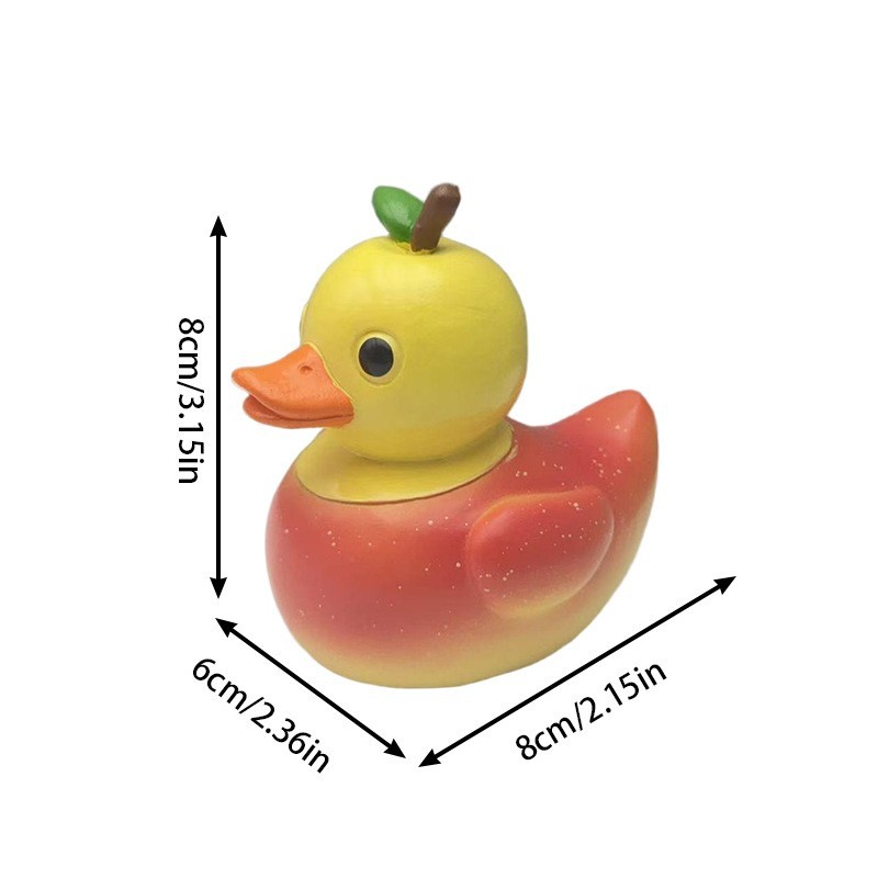 Pineapple Duck Resin Figurine, - đánh giá và giá Art Craft Duck